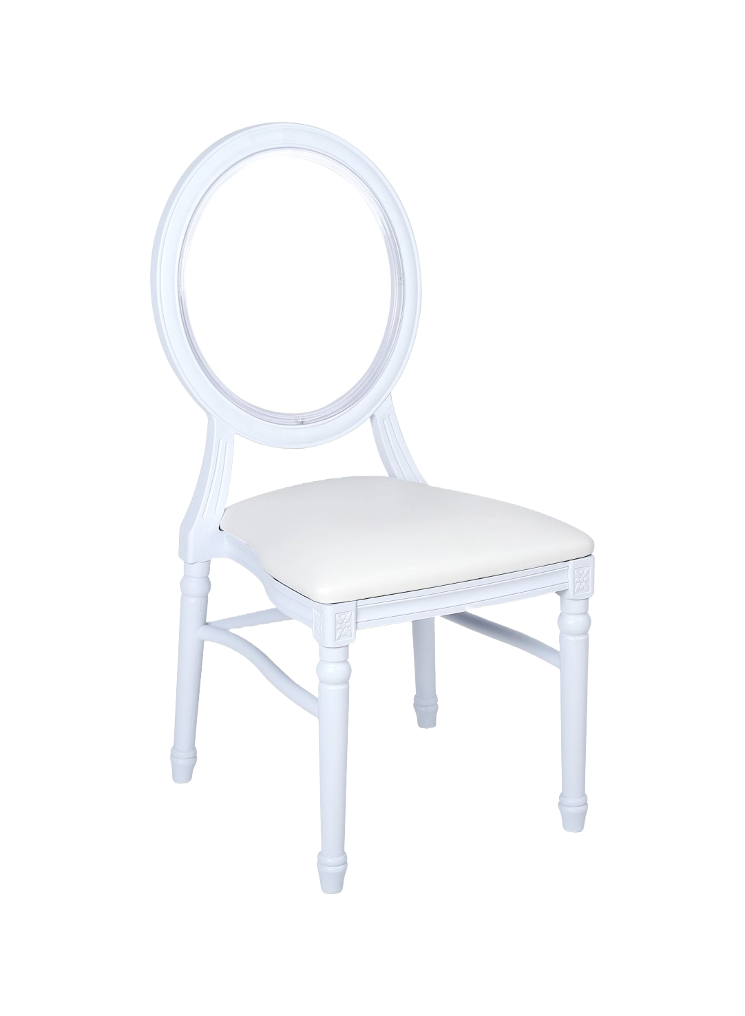 White Louis French Style Dining Chair