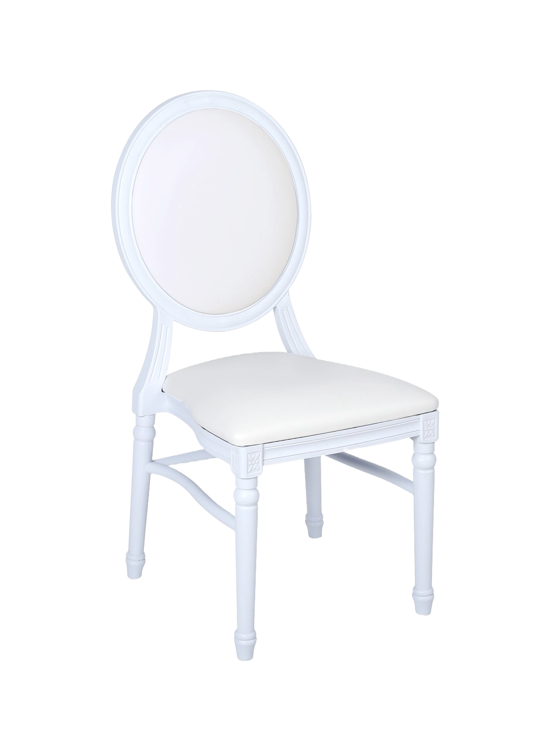 White Resin Louis Wedding Chairs