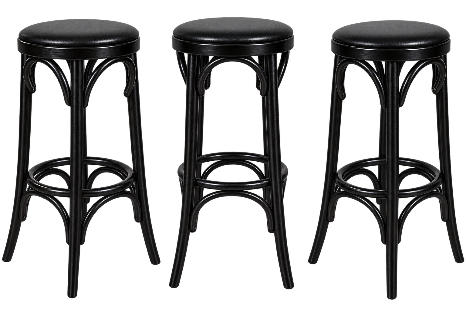 Bentwood 75cm No-Back Wooden Stool