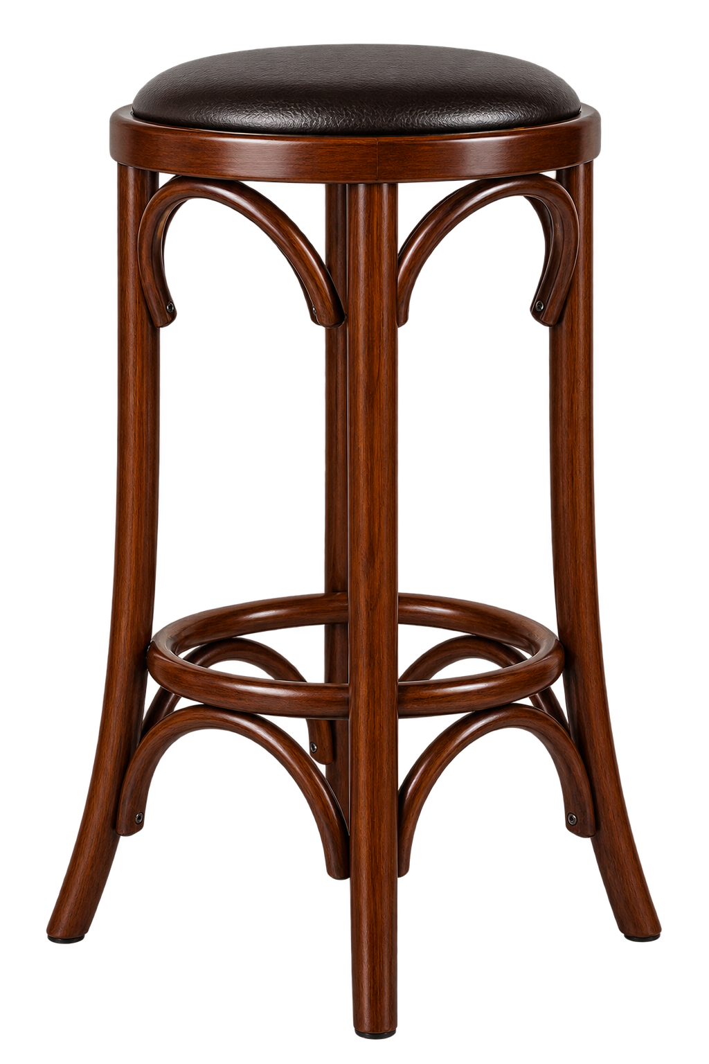 75cm Bentwood No-Back Wooden Stool