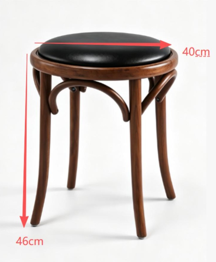 Bentwood Stool with Size